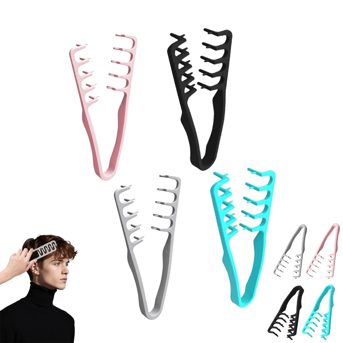 π2026 Upgrade Volumizing Comb, Wide-Tooth Styling for Men & Women
