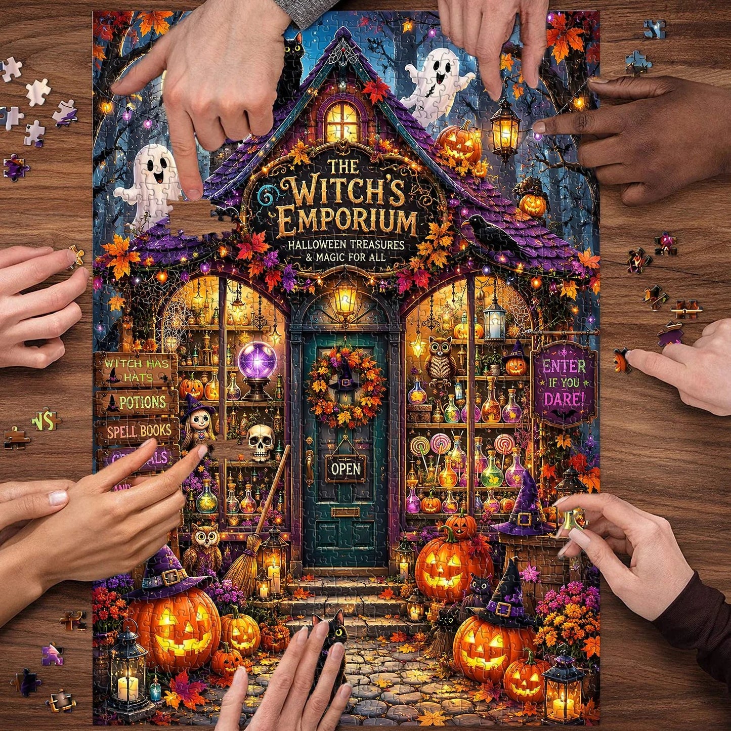 🔥49% Off Last Day - 👻The Witch’s Emporium Jigsaw Puzzle 1000 Pieces